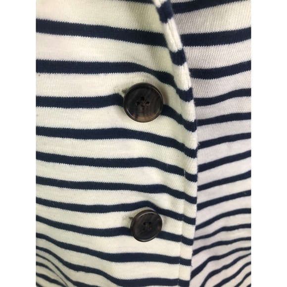 J. Crew Women's Maritime Blazer Blue White Cotton Striped Long Sleeve Sweater XS - Picture 8 of 16